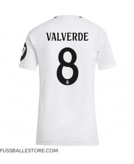 Günstige Real Madrid Federico Valverde #8 Heimtrikot Damen 2024-25 Kurzarm